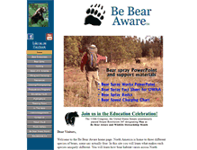 Tablet Screenshot of bebearaware.org